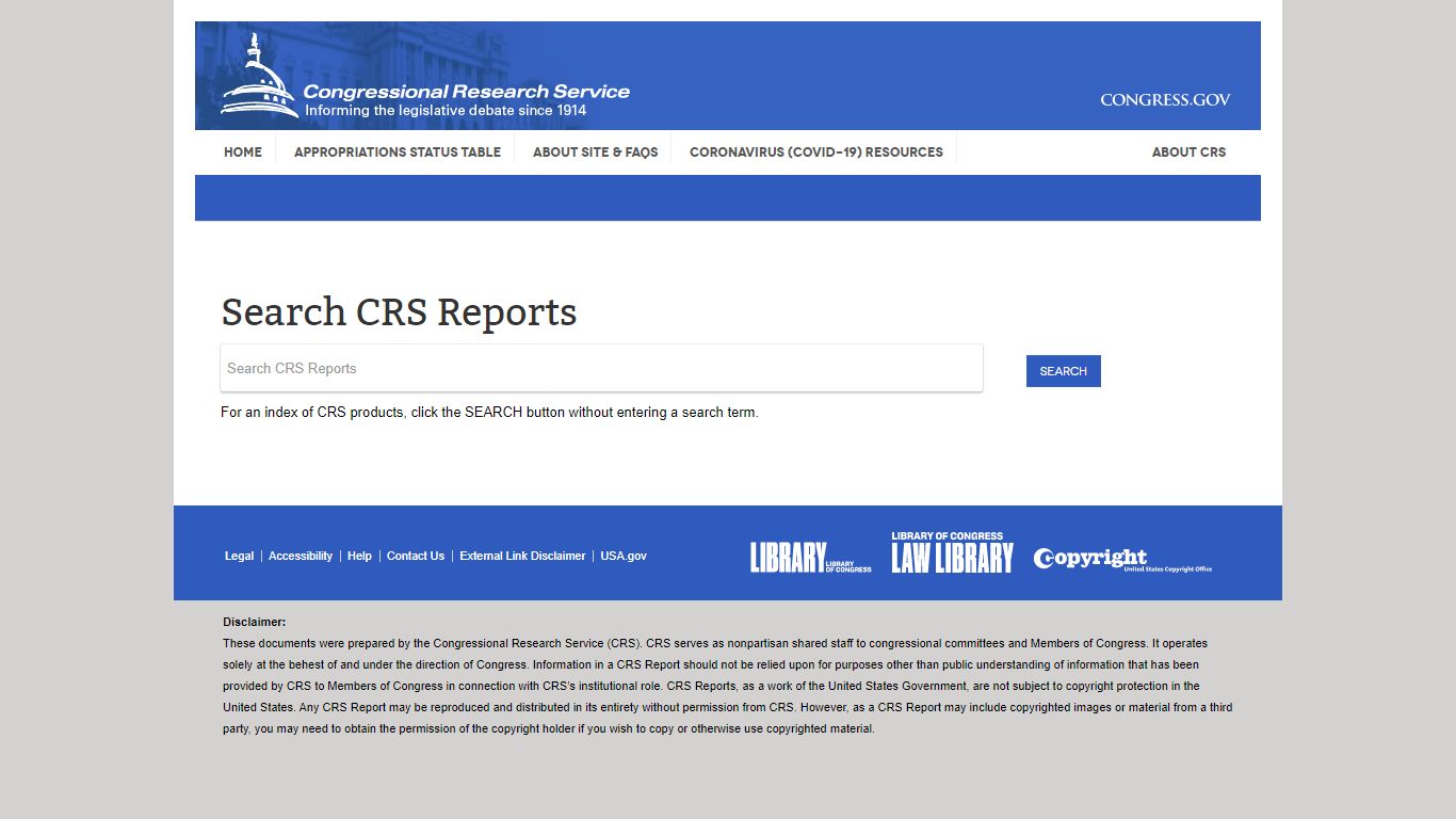 CRS Reports - Congress